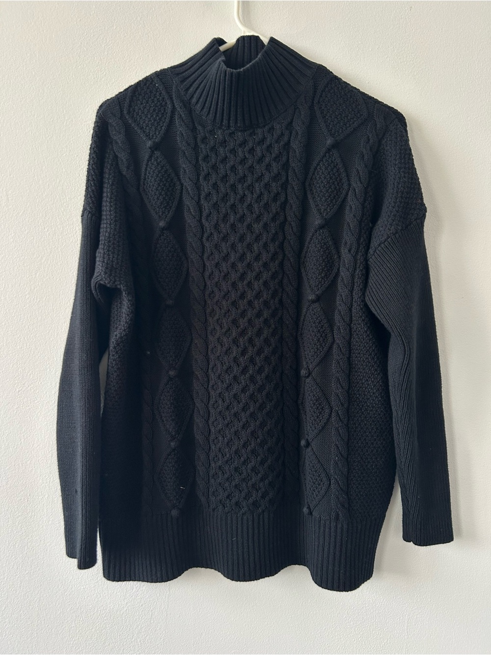 J. Crew Cable-Texture Turtleneck Sweater Holiday 2020